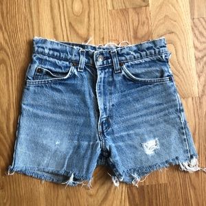 Levi’s vintage orange label shorts